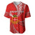 Personalised Tonga College Alete Baseball Jersey Class Of Year Kolisi Tonga Ngatu Pattern LT14 Red - Polynesian Pride