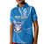 Personalised Tonga Apifoou College Kid Polo Shirt Class Of Year Tongan Ngatu Pattern LT14 Kid Blue - Polynesian Pride