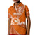 Personalised Tonga Tailulu College Kid Polo Shirt Tongan Ngatu Pattern LT14 Kid Orange - Polynesian Pride