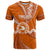 Custom Tonga Tailulu College T Shirt Class Of Year Tongan Ngatu Pattern LT14 Orange - Polynesian Pride