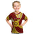 Personalised Tonga High School Kid T Shirt Tongan Ngatu Pattern LT14 Maroon - Polynesian Pride