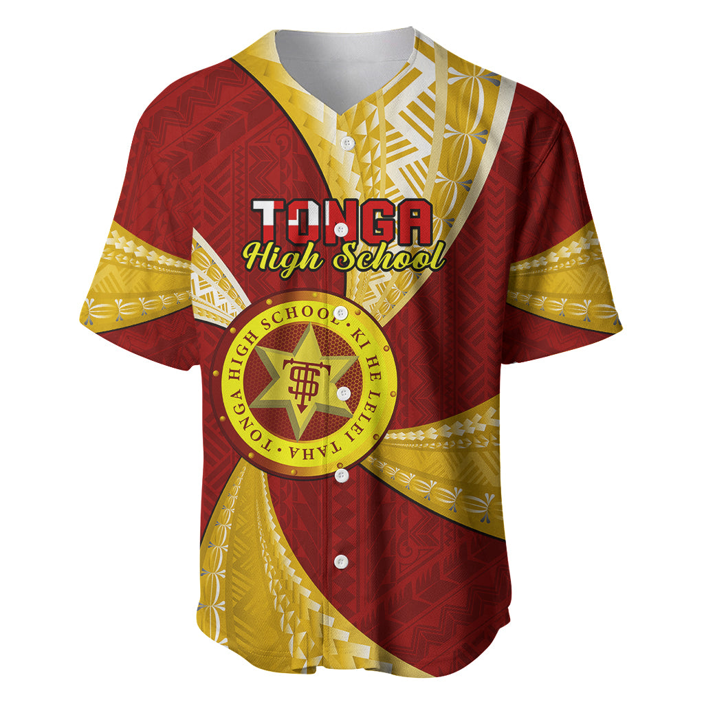 Personalised Tonga High School Baseball Jersey Class Of Year Tongan Ngatu Pattern LT14 Maroon - Polynesian Pride