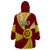 Personalised Tonga High School Wearable Blanket Hoodie Class Of Year Tongan Ngatu Pattern LT14 - Polynesian Pride