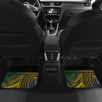 Personalised Malampa Day Car Mats Vanuatu Provinces Polynesian Pattern LT14 Set 2pcs - Back Black - Polynesian Pride