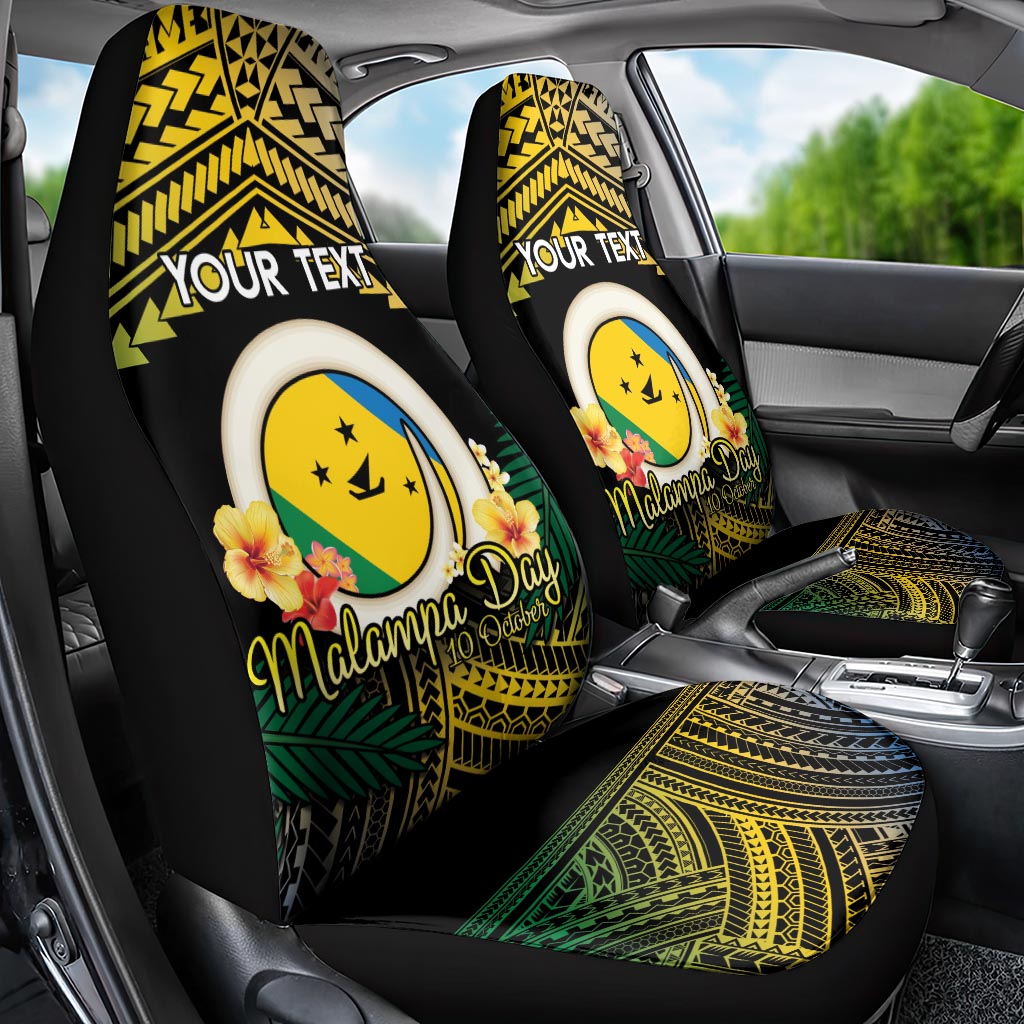 Personalised Malampa Day Car Seat Cover Vanuatu Provinces Polynesian Pattern LT14 - Polynesian Pride