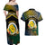 Personalised Malampa Day Couples Matching Off Shoulder Maxi Dress and Hawaiian Shirt Vanuatu Provinces Polynesian Pattern