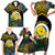 Personalised Malampa Day Family Matching Short Sleeve Bodycon Dress and Hawaiian Shirt Vanuatu Provinces Polynesian Pattern