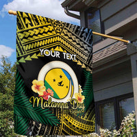 Personalised Malampa Day Garden Flag Vanuatu Provinces Polynesian Pattern LT14 - Polynesian Pride