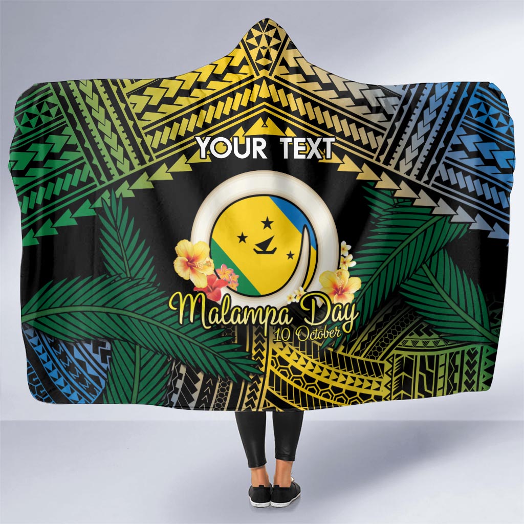 Personalised Malampa Day Hooded Blanket Vanuatu Provinces Polynesian Pattern LT14 - Polynesian Pride