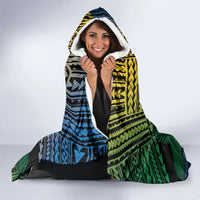 Personalised Malampa Day Hooded Blanket Vanuatu Provinces Polynesian Pattern LT14 - Polynesian Pride