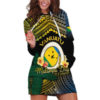 Personalised Malampa Day Hoodie Dress Vanuatu Provinces Polynesian Pattern LT14 Black - Polynesian Pride