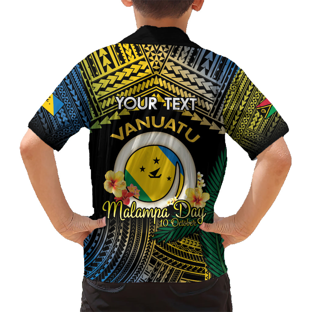 Personalised Malampa Day Kid Hawaiian Shirt Vanuatu Provinces Polynesian Pattern LT14 - Polynesian Pride