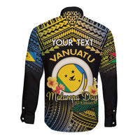 Personalised Malampa Day Long Sleeve Button Shirt Vanuatu Provinces Polynesian Pattern LT14 - Polynesian Pride