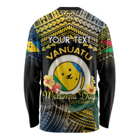 Personalised Malampa Day Long Sleeve Shirt Vanuatu Provinces Polynesian Pattern LT14 - Polynesian Pride