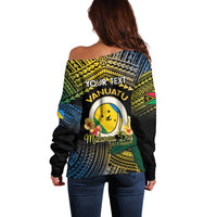 Personalised Malampa Day Off Shoulder Sweater Vanuatu Provinces Polynesian Pattern LT14 - Polynesian Pride