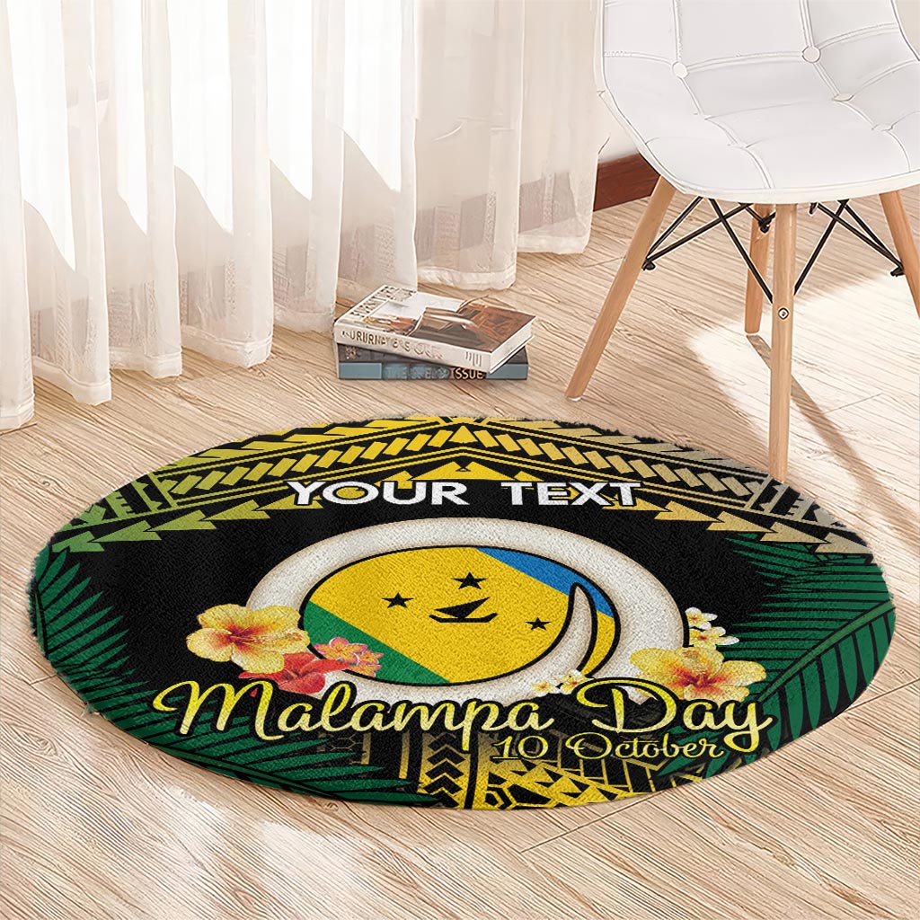 Personalised Malampa Day Round Carpet Vanuatu Provinces Polynesian Pattern LT14 - Polynesian Pride