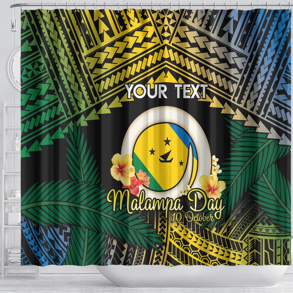 Personalised Malampa Day Shower Curtain Vanuatu Provinces Polynesian Pattern LT14 - Polynesian Pride