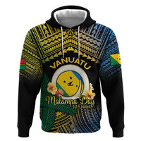 Personalised Malampa Day Zip Hoodie Vanuatu Provinces Polynesian Pattern LT14 Pullover Hoodie Black - Polynesian Pride