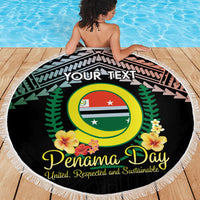 Personalised Penama Day Beach Blanket Vanuatu Provinces Polynesian Pattern LT14 - Polynesian Pride