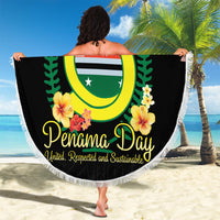 Personalised Penama Day Beach Blanket Vanuatu Provinces Polynesian Pattern LT14 - Polynesian Pride