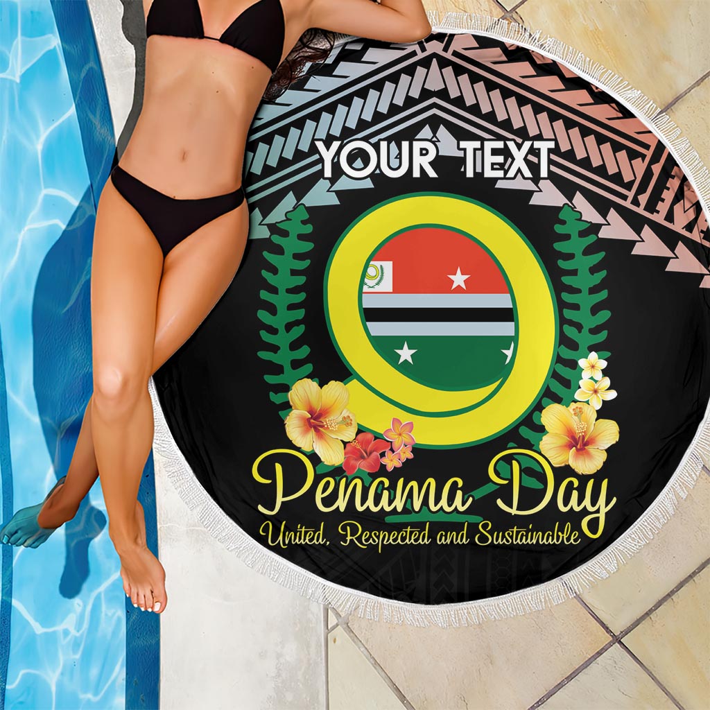 Personalised Penama Day Beach Blanket Vanuatu Provinces Polynesian Pattern LT14 - Polynesian Pride
