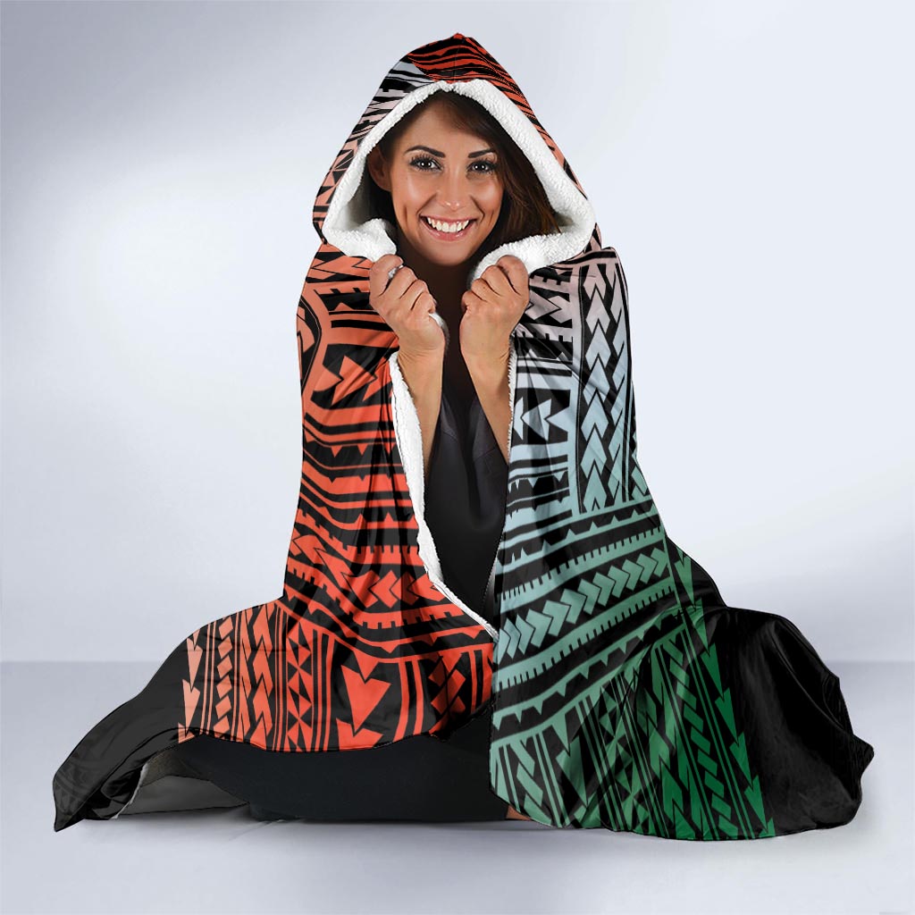 Personalised Penama Day Hooded Blanket Vanuatu Provinces Polynesian Pattern LT14 - Polynesian Pride