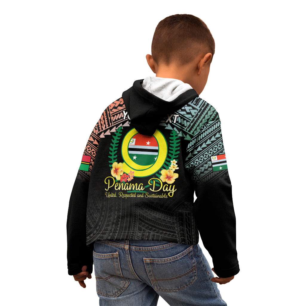 Personalised Penama Day Kid Hoodie Vanuatu Provinces Polynesian Pattern LT14 - Polynesian Pride