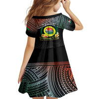 Personalised Penama Day Kid Short Sleeve Dress Vanuatu Provinces Polynesian Pattern LT14 - Polynesian Pride