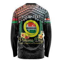 Personalised Penama Day Long Sleeve Shirt Vanuatu Provinces Polynesian Pattern LT14 - Polynesian Pride