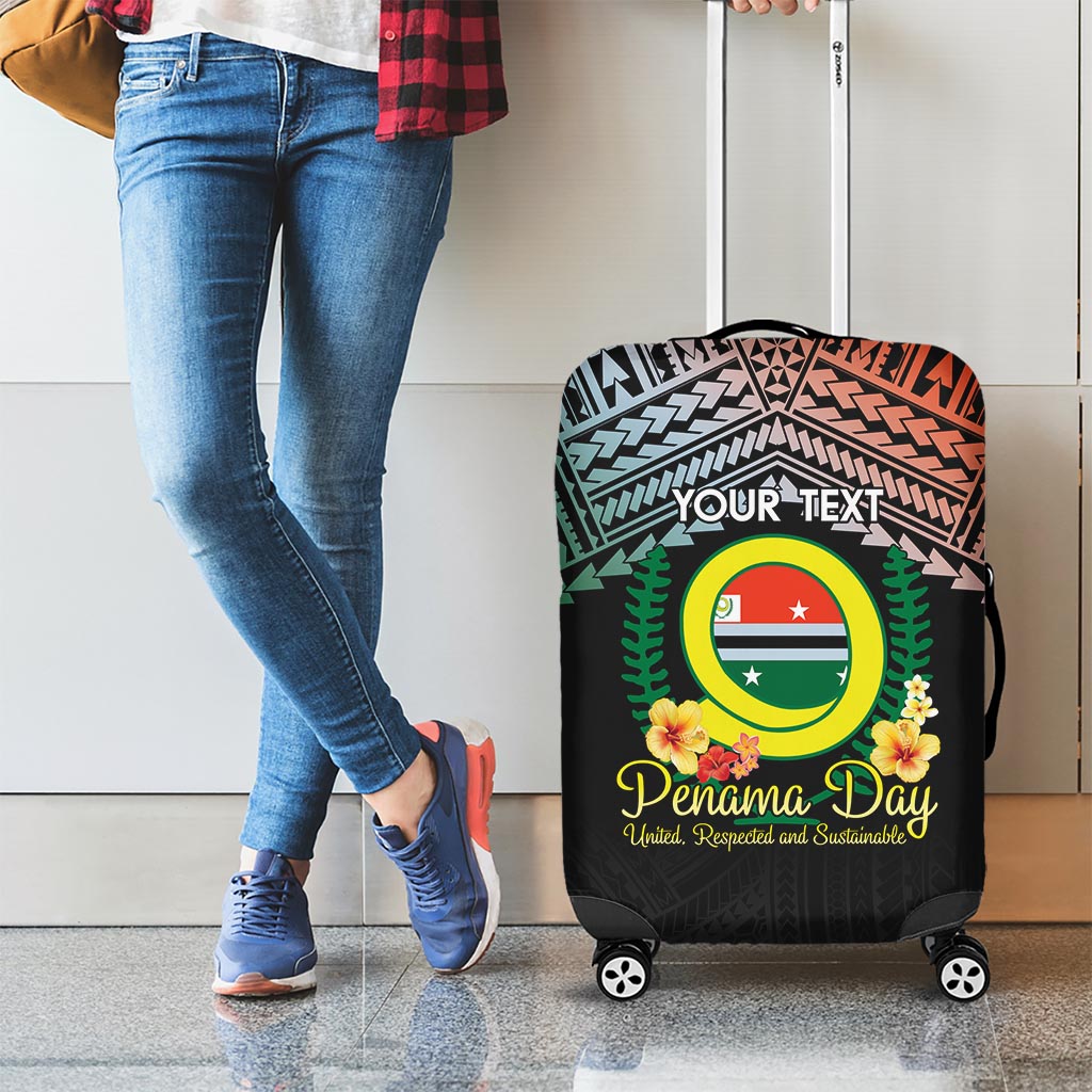 Personalised Penama Day Luggage Cover Vanuatu Provinces Polynesian Pattern LT14 - Polynesian Pride