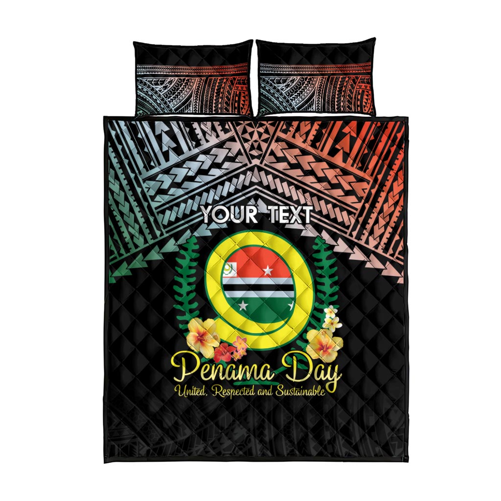 Personalised Penama Day Quilt Bed Set Vanuatu Provinces Polynesian Pattern LT14 - Polynesian Pride