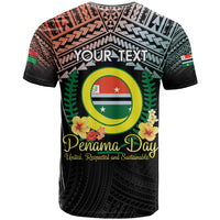 Personalised Penama Day T Shirt Vanuatu Provinces Polynesian Pattern LT14 - Polynesian Pride