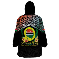 Personalised Penama Day Wearable Blanket Hoodie Vanuatu Provinces Polynesian Pattern LT14 - Polynesian Pride