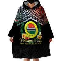 Personalised Penama Day Wearable Blanket Hoodie Vanuatu Provinces Polynesian Pattern LT14 - Polynesian Pride