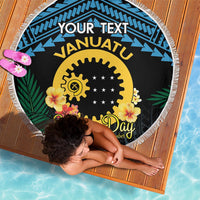 Personalised Sanma Day Beach Blanket Vanuatu Provinces Polynesian Pattern LT14 - Polynesian Pride