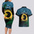 Personalised Sanma Day Couples Matching Long Sleeve Bodycon Dress and Hawaiian Shirt Vanuatu Provinces Polynesian Pattern