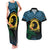 Personalised Sanma Day Couples Matching Tank Maxi Dress and Hawaiian Shirt Vanuatu Provinces Polynesian Pattern