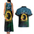 Personalised Sanma Day Couples Matching Tank Maxi Dress and Hawaiian Shirt Vanuatu Provinces Polynesian Pattern