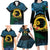 Personalised Sanma Day Family Matching Long Sleeve Bodycon Dress and Hawaiian Shirt Vanuatu Provinces Polynesian Pattern