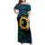 Personalised Sanma Day Family Matching Off Shoulder Maxi Dress and Hawaiian Shirt Vanuatu Provinces Polynesian Pattern