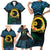 Personalised Sanma Day Family Matching Short Sleeve Bodycon Dress and Hawaiian Shirt Vanuatu Provinces Polynesian Pattern