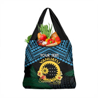 Personalised Sanma Day Grocery Bag Vanuatu Provinces Polynesian Pattern LT14 1-pack One Size Black - Polynesian Pride