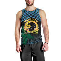 Personalised Sanma Day Men Tank Top Vanuatu Provinces Polynesian Pattern LT14 - Polynesian Pride