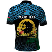Personalised Sanma Day Polo Shirt Vanuatu Provinces Polynesian Pattern LT14 - Polynesian Pride