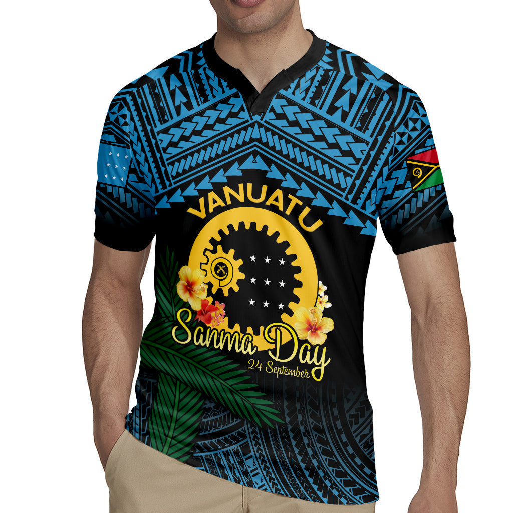 Personalised Sanma Day Rugby Jersey Vanuatu Provinces Polynesian Pattern LT14 - Polynesian Pride