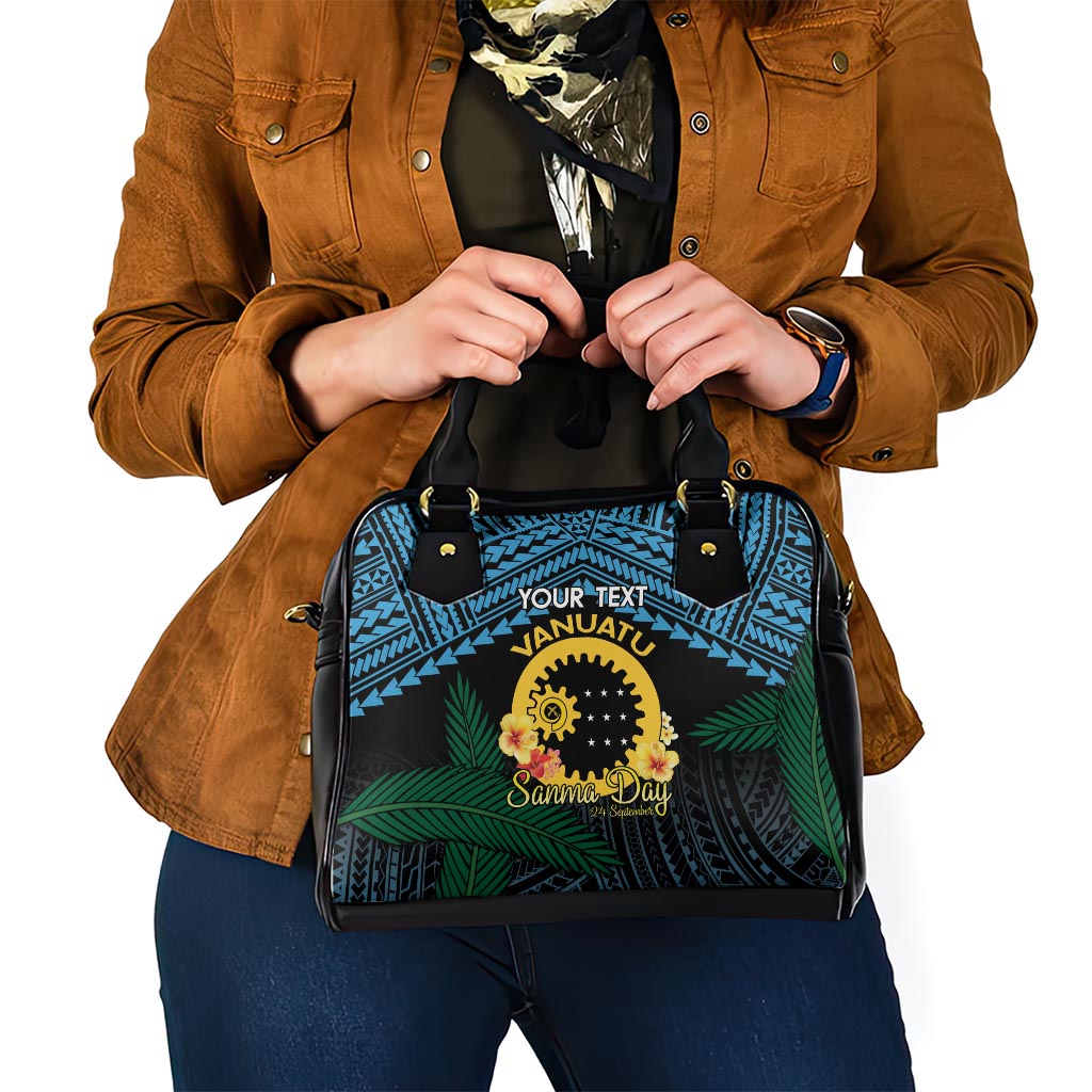 Personalised Sanma Day Shoulder Handbag Vanuatu Provinces Polynesian Pattern LT14 - Polynesian Pride