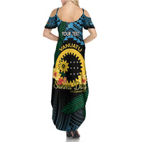Personalised Sanma Day Summer Maxi Dress Vanuatu Provinces Polynesian Pattern LT14 - Polynesian Pride
