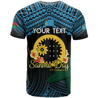 Personalised Sanma Day T Shirt Vanuatu Provinces Polynesian Pattern LT14 - Polynesian Pride