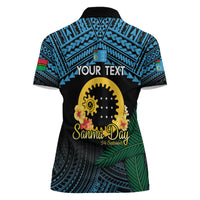 Personalised Sanma Day Women Polo Shirt Vanuatu Provinces Polynesian Pattern LT14 - Polynesian Pride
