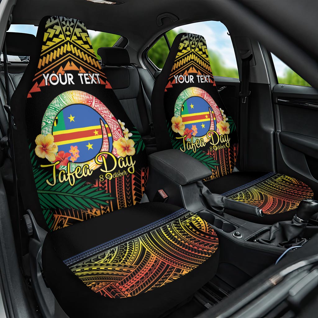 Personalised Tafea Day Car Seat Cover Vanuatu Provinces Polynesian Pattern LT14 One Size Black - Polynesian Pride